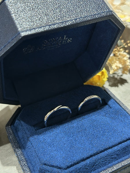 N様、S様 ロイヤルアッシャー ご結婚指輪 お求めいただき誠にありがとうございます/ WRA066•WRB076