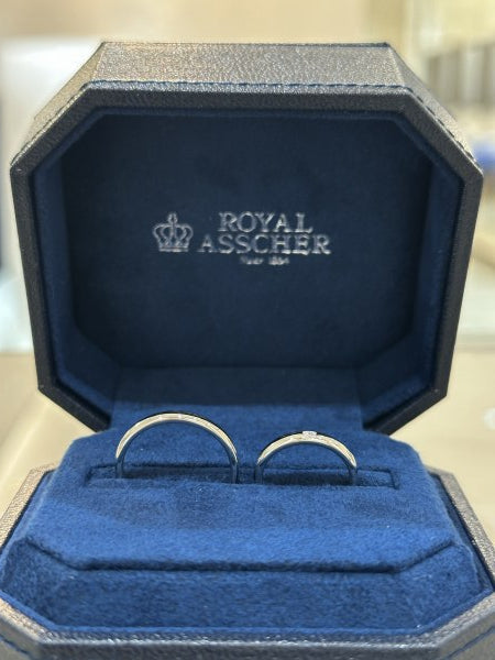 S様 ロイヤルアッシャー ご結婚指輪 お求めいただき誠にありがとうございます/ WRA026•WRB036