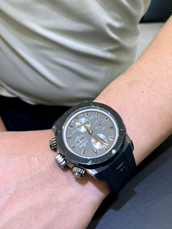 I様 エドックス クロノオフショア1 ベゼルロック クロノグラフ お求めいただき誠にありがとうございます/01128-37GNRCA-GNR