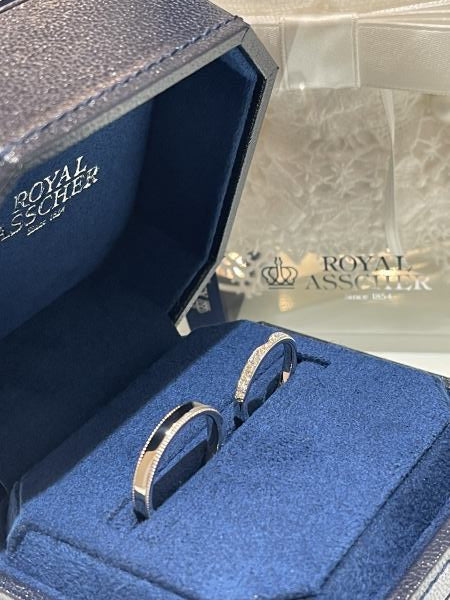 S様 ロイヤルアッシャー ご結婚指輪 お求めいただき誠にありがとうございます/ WRA038•WRB080