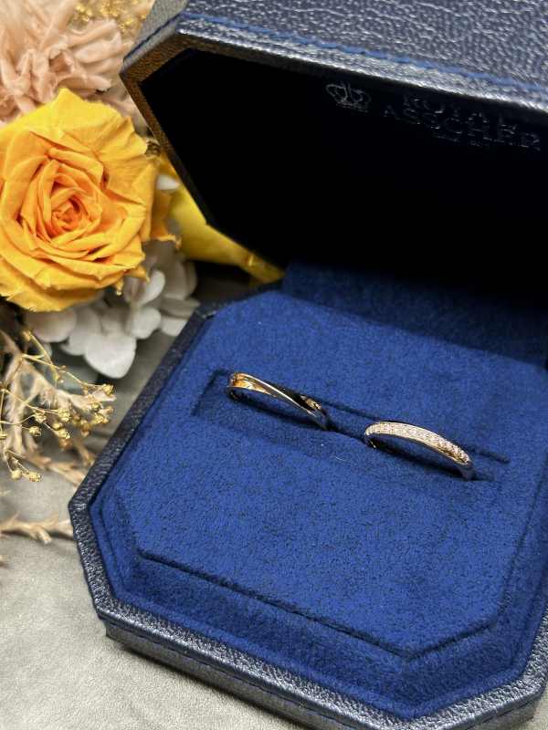 K様・M様 ROYAL ASSCHER マリッジリング お求めいただき誠にありがとうございます/WRC078・WRI050