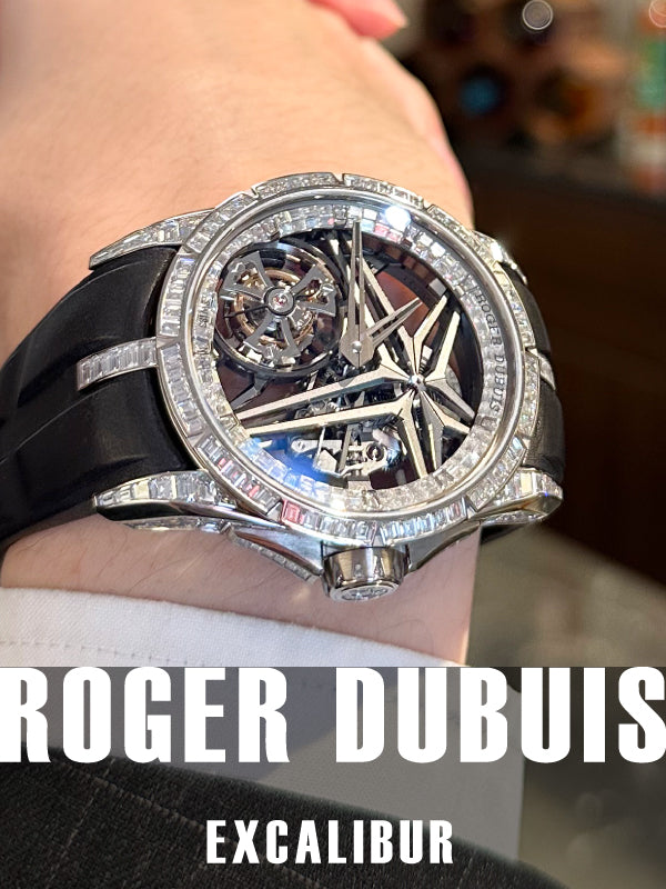 ケース一面にダイヤモンドが光り輝く贅沢なモデル│ROGER DUBUIS(ロジェ・デュブイ)エクスカリバー モノトゥールビヨン/品番:DBEX0839