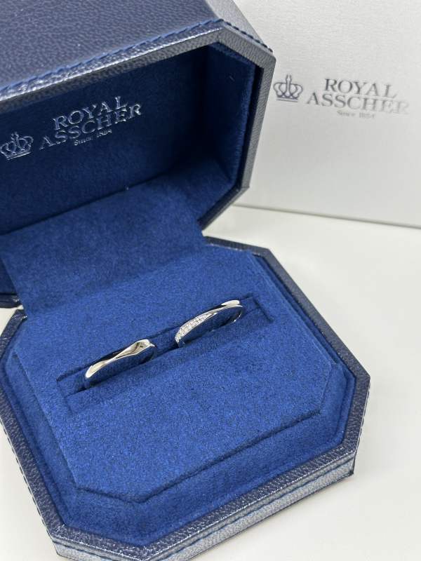 S様・K様 ROYAL ASSCHER マリッジリング お求めいただき誠にありがとうございます/WRB060・WRA059