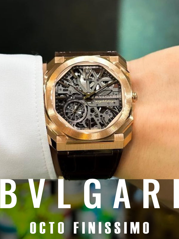 極薄スリムなスケルトン!! ブルガリ オクト フィニッシモ スケルトン エイトデイズ ウォッチ/103667