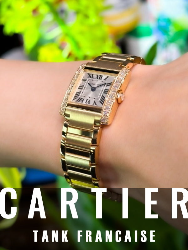 端正なラインが魅せる、カルティエの美!! カルティエ タンク フランセーズ ウォッチ/WJTA0039