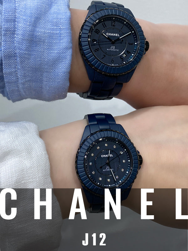 【2025年新作】シャネルの“ブルー” J12 BLEU キャリバー12.1 38mm/品番:H9632、J12 BLEU キャリバー12.2, 33mm/品番:H9657