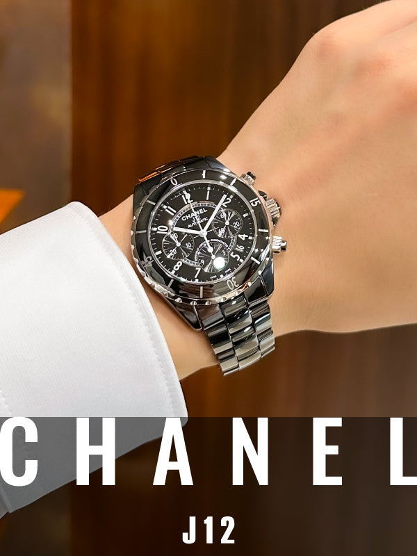 ブラックで合わせるコーディネート⌚✨│CHANEL J12 クロノグラフ41mm