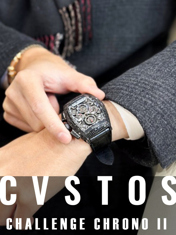 ブラックダイヤは大人の輝き クストス チャレンジクロノⅡブラックダイヤモンド/品番:CVT-CHR2-FD BST