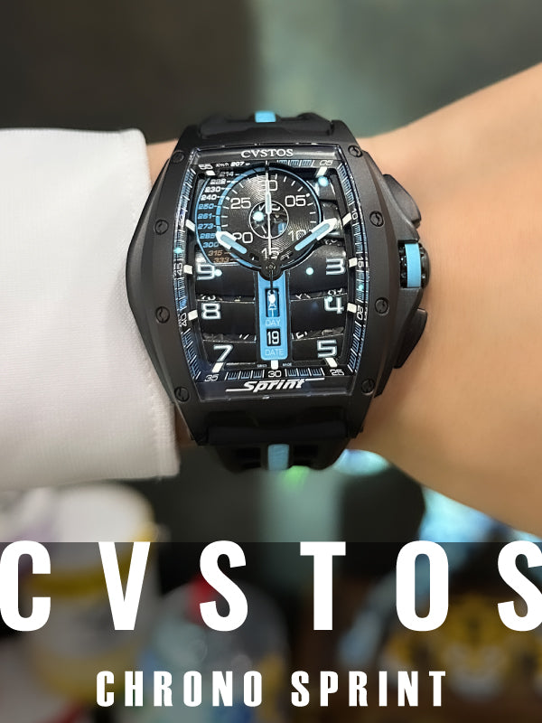 F1の世界観あふれる限定モデル CVSTOS(クストス) チャレンジ クロノ スプリント/品番:CVT-CHR-SPRINT BKTT
