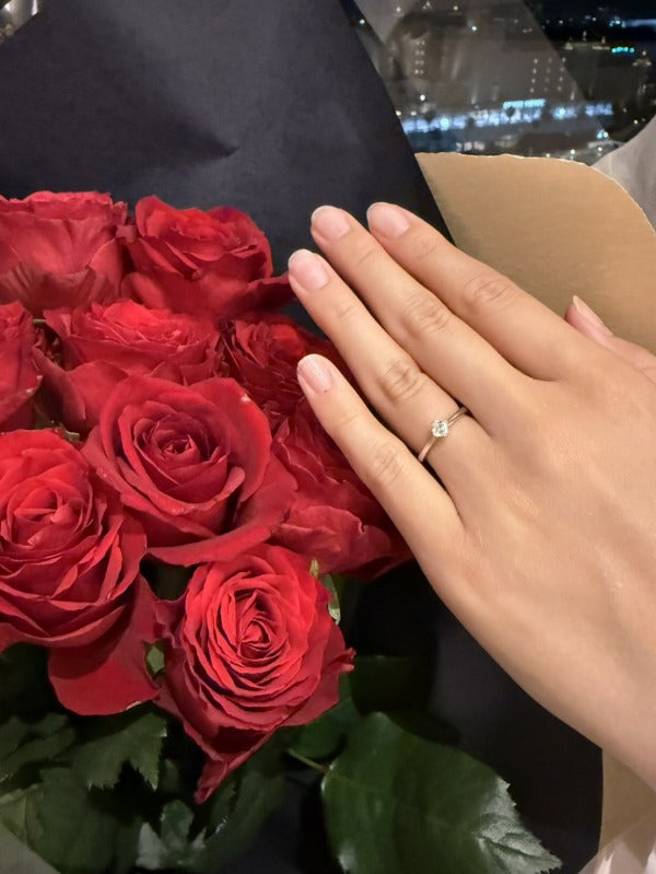 E様 ロイヤルアッシャー ご婚約指輪 プロポーズ成功誠におめでとうございます/ JRAAC038