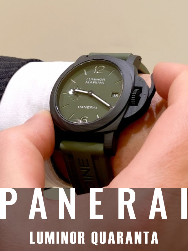 腕元に、揺るぎない個性を。パネライルミノールクアランタカーボテックPAM01526