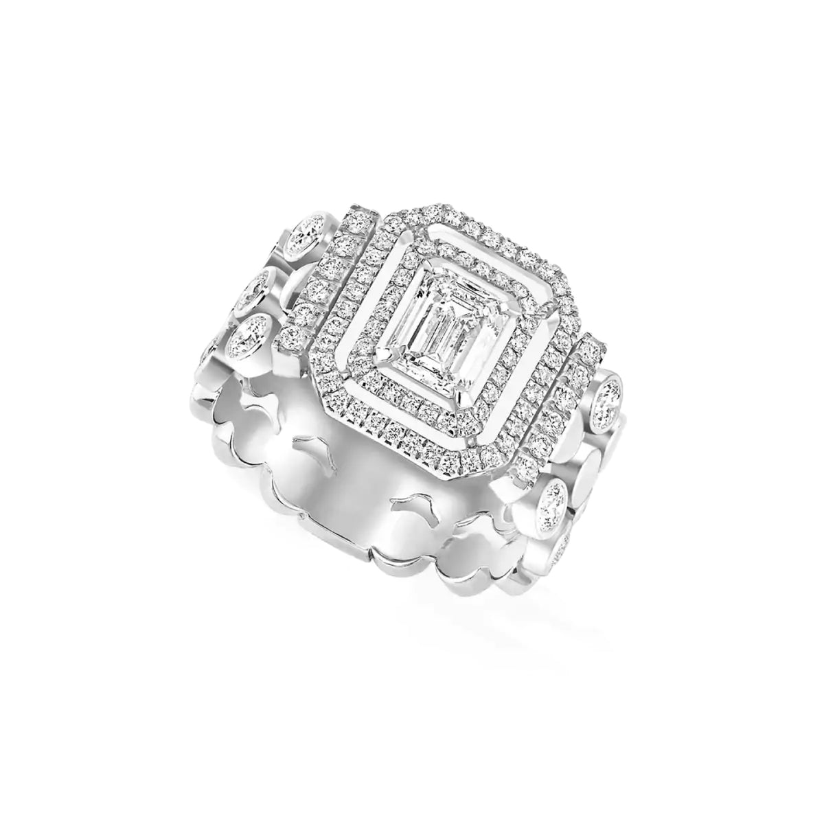 D-Vibes Pendant Earring<br><font size=1pt>D ヴァイブス エメラルド カット リング</font>