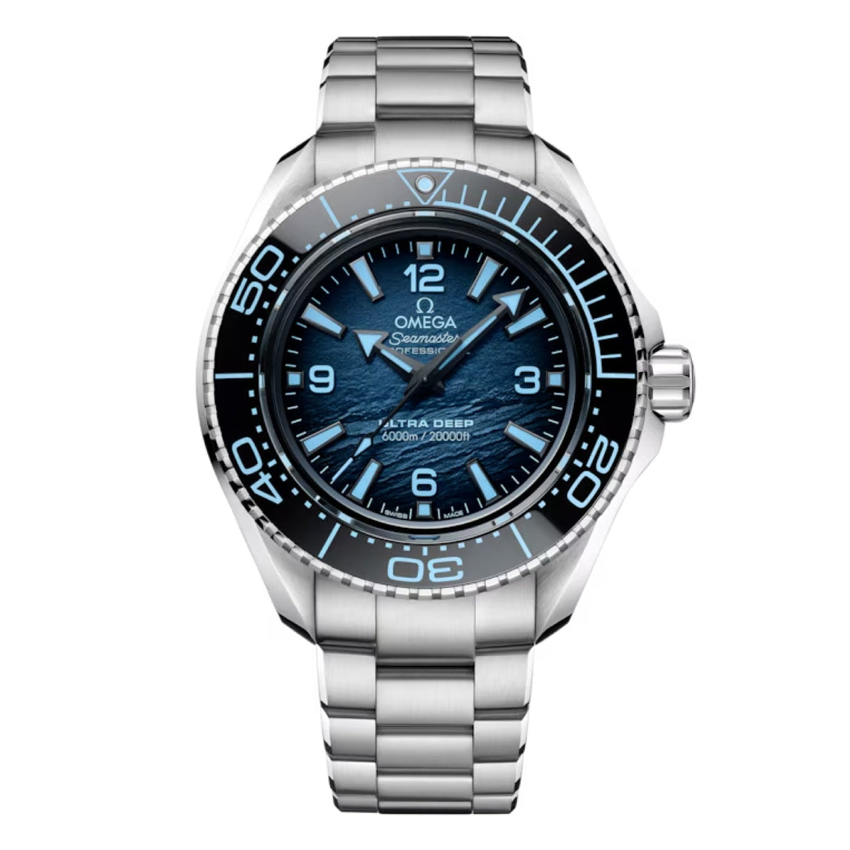 SEAMASTER PLANET OCEAN 6000M ULTRA DEEP SUMMER BLUE 45.5mm<br><font size=1pt>シーマスター プラネット オーシャン 6000M ウルトラディープ サマーブルー 45.5mm</font>