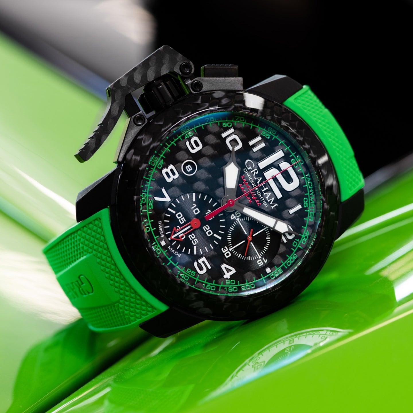 CHRONOFIGHTER SUPERLIGHT CARBON GREEN<br><font size=1pt>スーパーライト カーボングリーン</font>