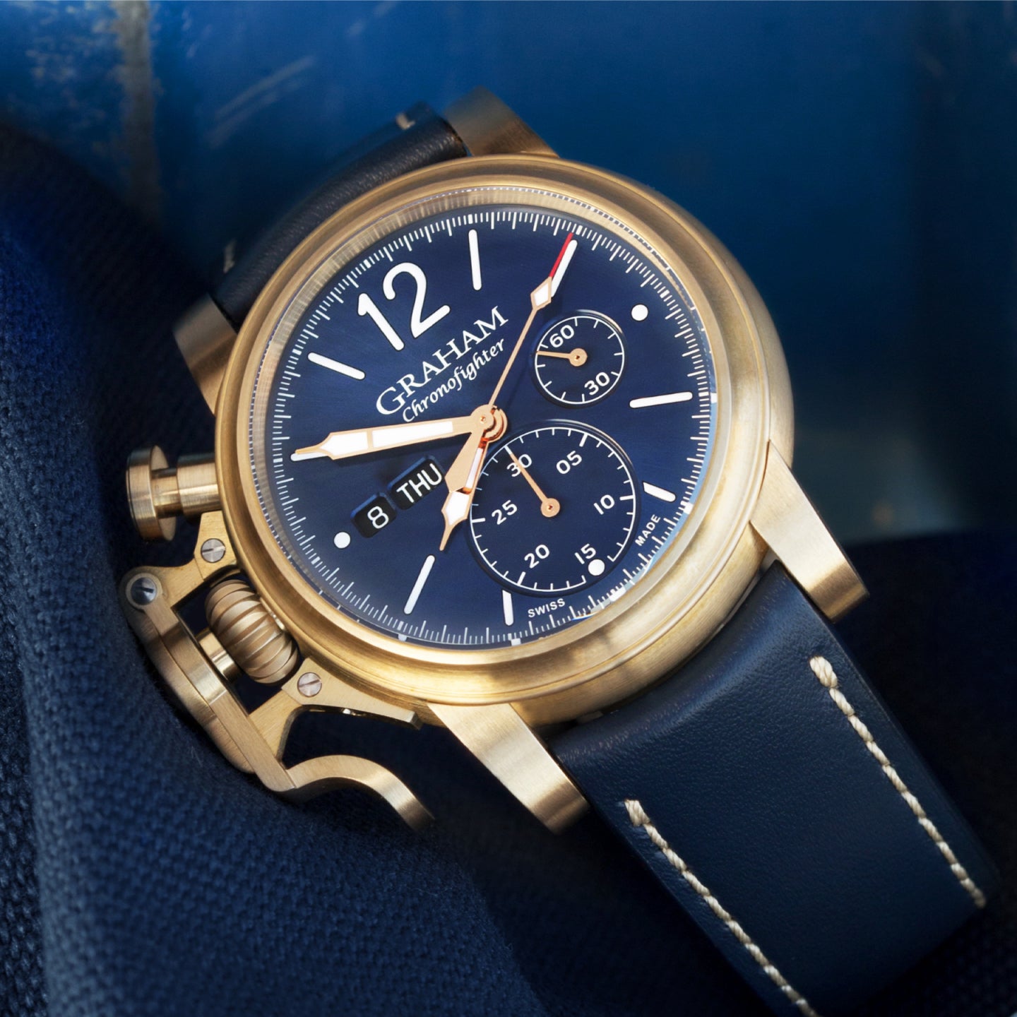 CHRONOFIGHTER VINTAGE BRONZE & BLUE<br><font size=1pt>クロノファイター ヴィンテージ ブロンズ&ブルー</font>