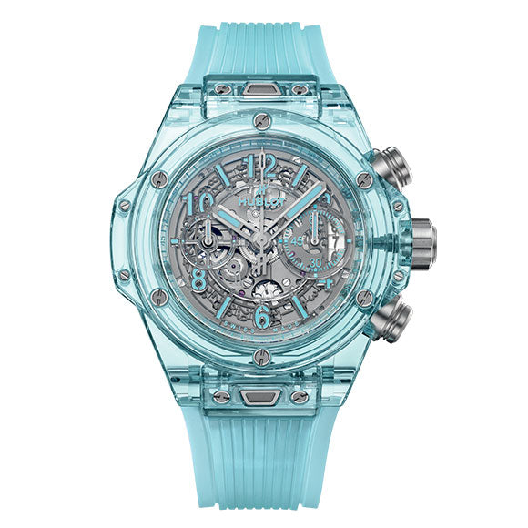 BIG BANG UNICO WATER BLUE SAPPHIRE 44mm<br><font size=1pt>ビッグ・バン ウニコ ウォーターブルー サファイヤ 44mm</font>