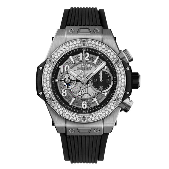 BIG BANG UNICO<br>TITANIUM DIAMONDS 44mm<br><font size=1pt>ビッグ・バン ウニコ チタニウム ダイヤモンド 44mm</font>