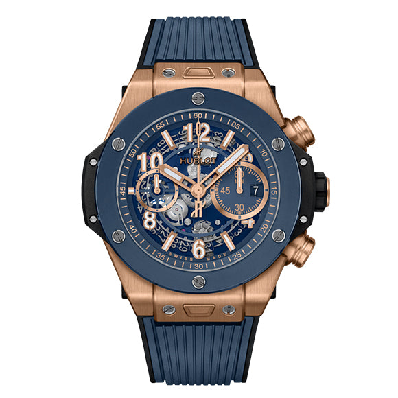 BIG BANG UNICO<br>KING GOLD BLUE CERAMIC 44mm<br><font size=1pt>ビッグ・バン ウニコ キングゴールド ブルーセラミック 44mm</font>