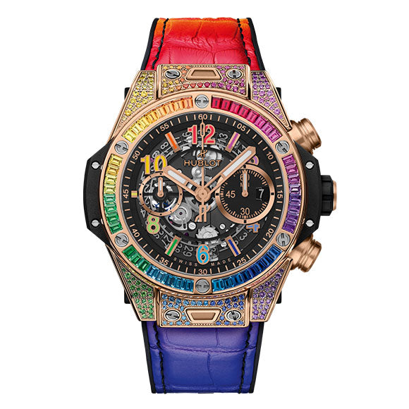 BIG BANG UNICO TITANIUM KING GOLD RAINBOW 44mm<br><font size=1pt>ビッグ・バン ウニコ チタニウム キングゴールド レインボー 44mm</font>