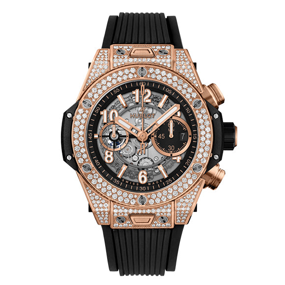 BIG BANG UNICO KING GOLD PAVE 44mm<br><font size=1pt>ビッグ・バン ウニコ キングゴールド パヴェ 44mm</font>