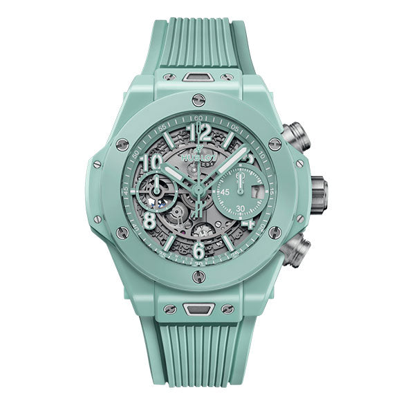 BIG BANG UNICO<br>MINT GREEN CERAMIC 42mm<br><font size=1pt>ビッグ・バン ウニコ ミントグリーン セラミック 42mm</font>