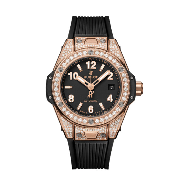 BIG BANG ONE CLICK<br>KING GOLD PAVE 33mm<br><font size=1pt>ビッグ・バン ワンクリック キングゴールド パヴェ 33mm</font>