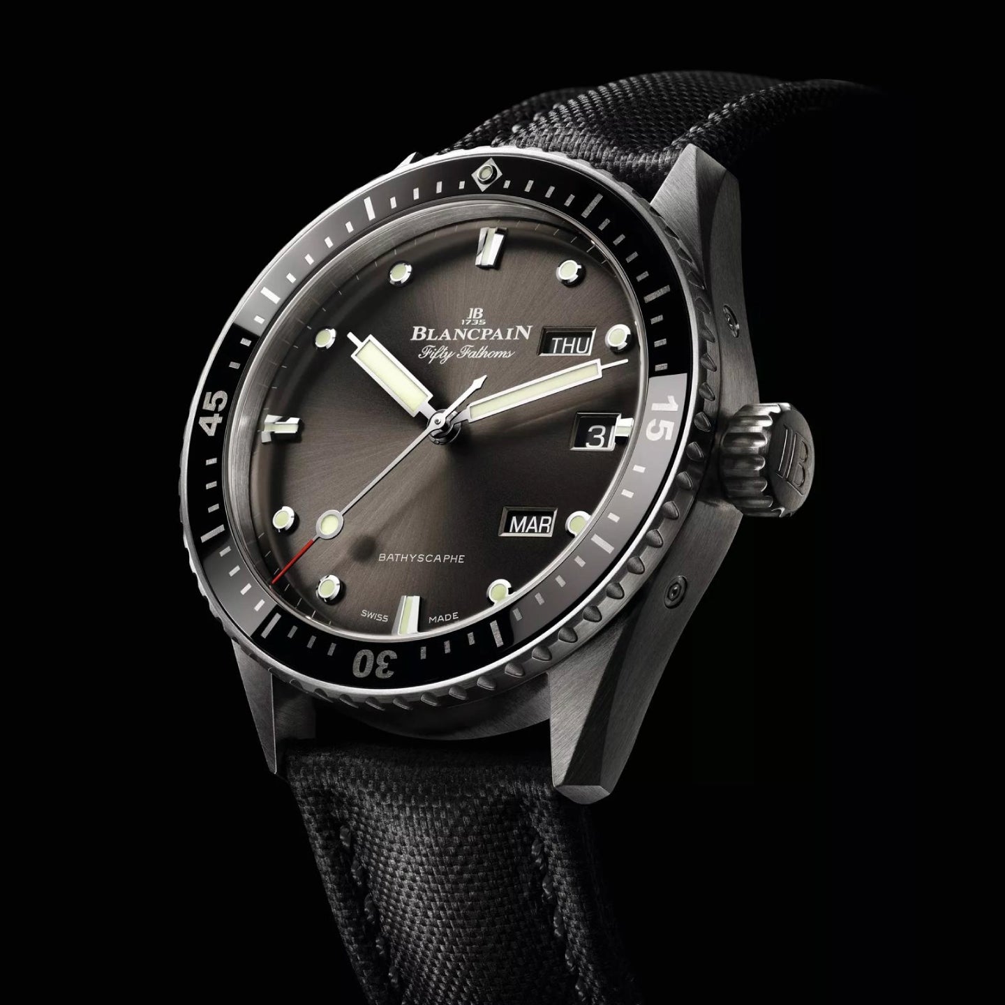 FIFTY FATHOMS BATHYSCAPHE QUANTIEME ANNUEL<br><font size=1pt>フィフティ ファゾムス バチスカーフ アニュアルカレンダー</font>