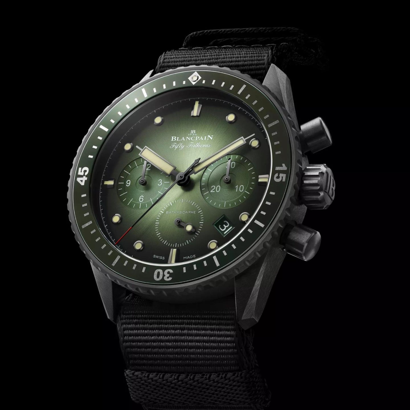FIFTY FATHOMS BATHYSCAPHE CHRONOGRAPHE FLYBACK<br><font size=1pt>フィフティ ファゾムス バチスカーフ クロノグラフ フライバック</font>