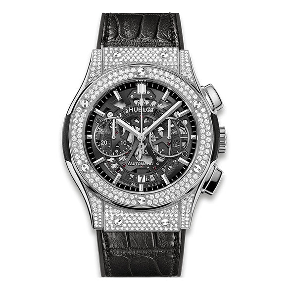 AEROFUSION CHRONOGRAPH TITANIUM PAVE 45mm<br><font size=1pt>アエロ・フュージョン クロノグラフ チタニウム パヴェ 45mm</font>