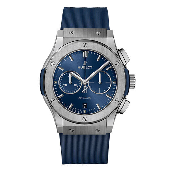 CLASSIC FUSION CHRONOGRAPH<br>TITANIUM BLUE 42mm<br><font size=1pt>クラシック・フュージョン クロノグラフ チタニウム ブルー 42mm</font>