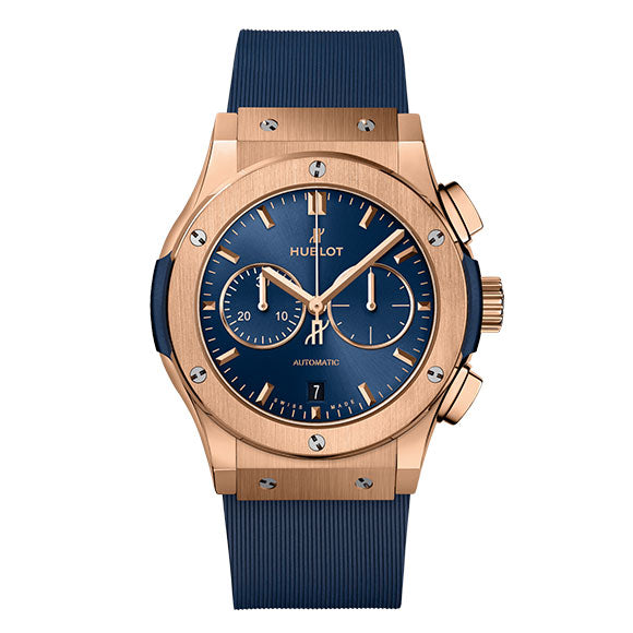 CLASSIC FUSION CHRONOGRAPH<br>KING GOLD BLUE 42mm<br><font size=1pt>クラシック・フュージョン クロノグラフ キングゴールド ブルー 42mm</font>