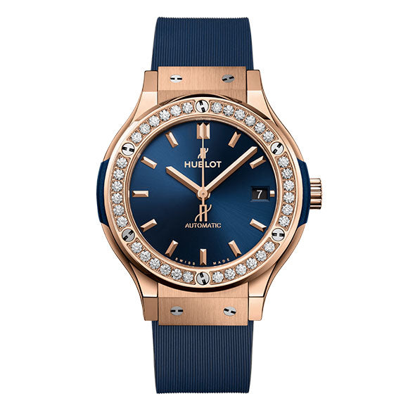 CLASSIC FUSION KING<br>GOLD BLUE DIAMONDS 38mm<br><font size=1pt>クラシック・フュージョン キングゴールド ブルー ダイヤモンド 38mm</font>