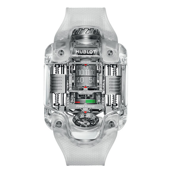 EXCEPTIONAL TIMEPIECES MP-10 TOURBILLION WEIGHT ENERGY SYSTEM SAPPHIRE<br><font size=1pt>エクセプショナル タイムピーシズ M-10 トゥールビヨン ウェイト エネルギー システム サファイヤ</font>エ