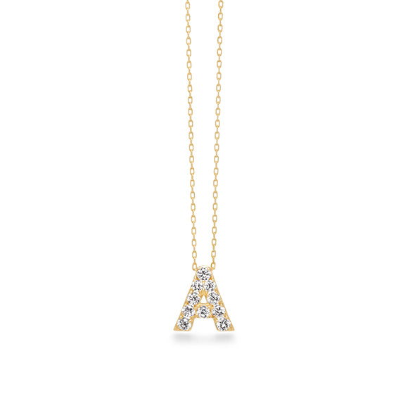 AHKAH K18 0.22CT プルミエトワール イニシャル ネックレス 【公式通販】