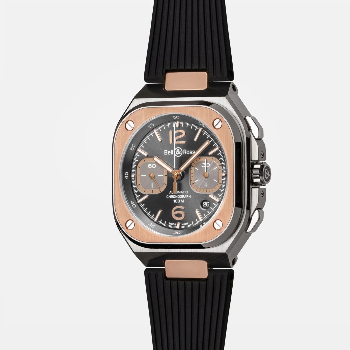 BR-05 CHRONO GREY STEEL & GOLD<br><font size=1pt>BR-05 クロノ グレーススチール&ゴールド</font>