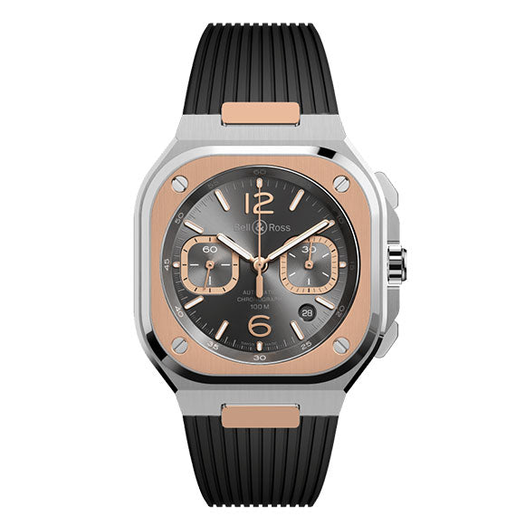 BR-05 CHRONO GREY STEEL & GOLD<br><font size=1pt>BR-05 クロノ グレーススチール&ゴールド</font>