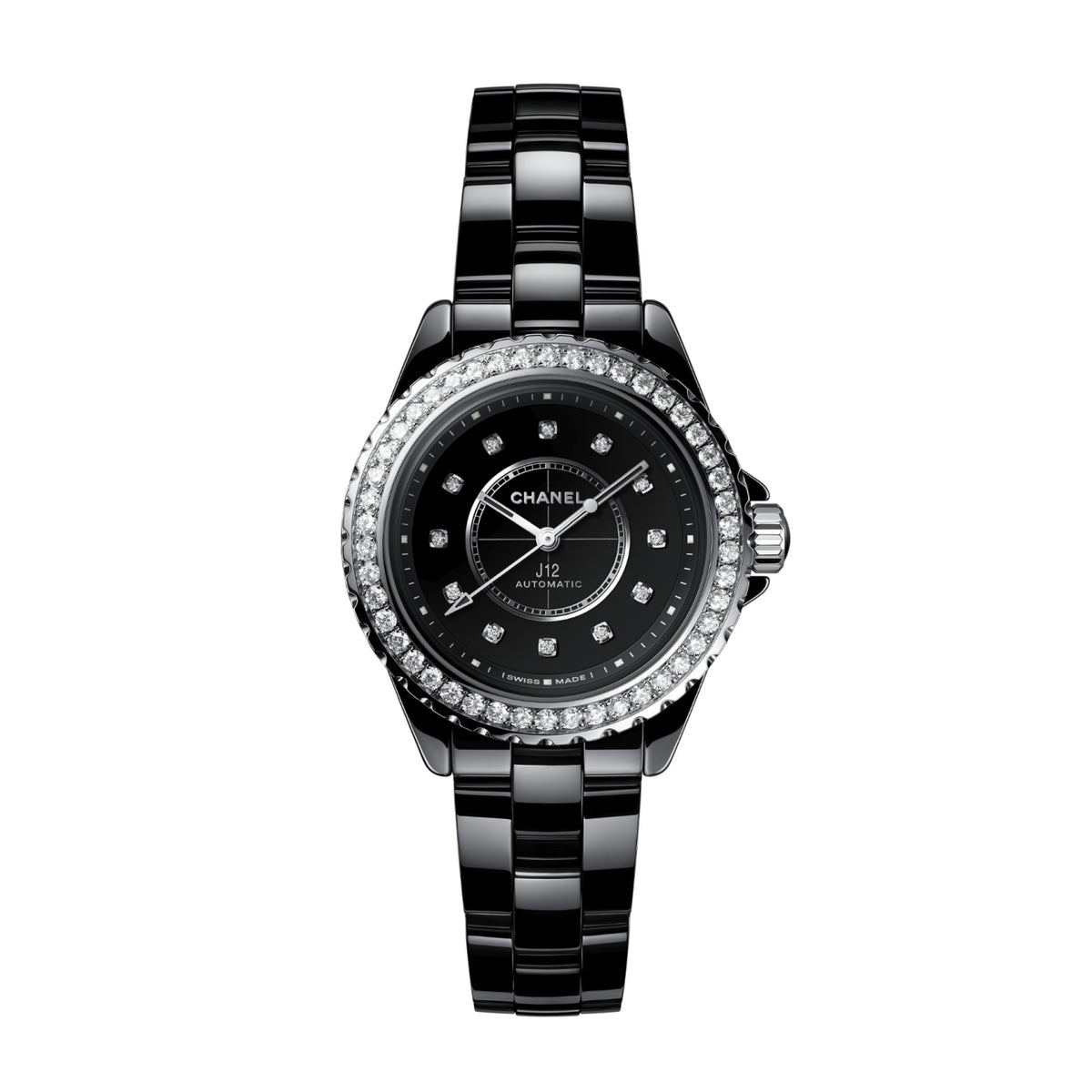 J12 DIAMOND BEZEL CALIBER 12.2,33mm<br><font size=1pt>J12 ダイヤモンドベゼル キャリバー 12.2, 33mm</font>