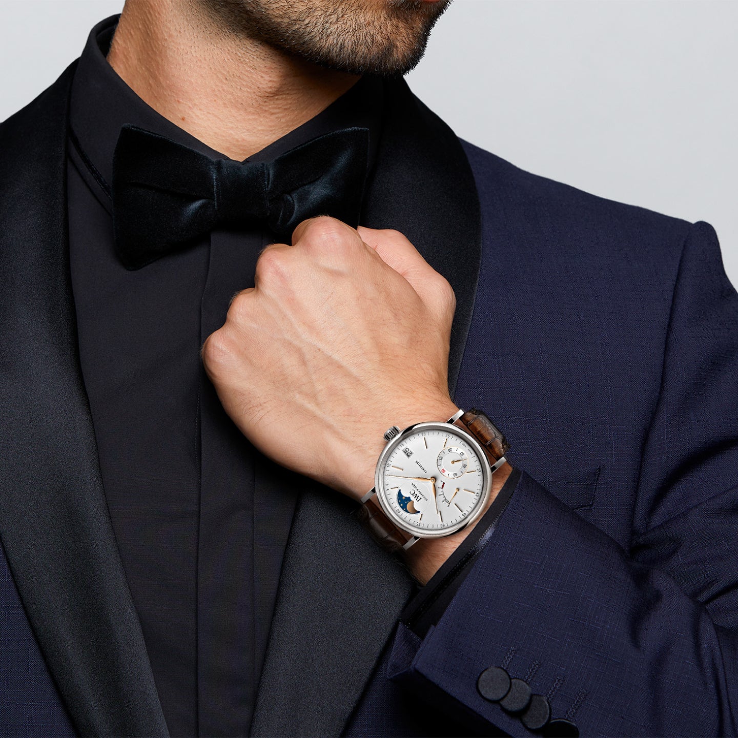 PORTOFINO HANDWOUND MOONPHASE<br><font size=1pt>ポートフィノ ハンドワインド ムーンフェイズ</font>