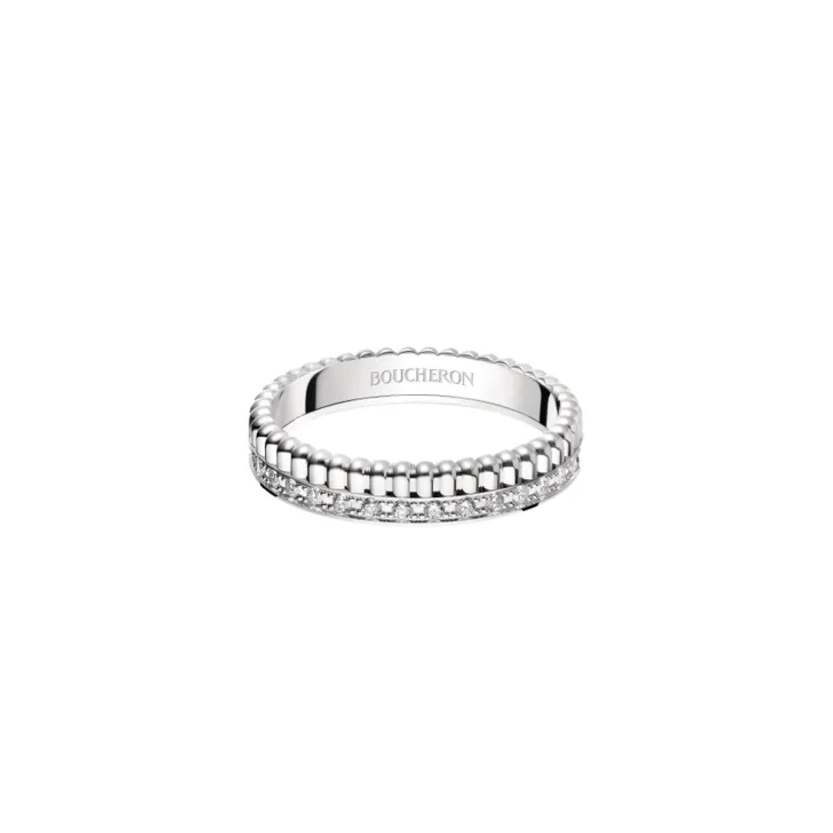 QUATRE RADIANT EDITION WEDDING BAND<br><font size=1pt>キャトル ラディアント リング ハーフ ダイヤモンド</font>