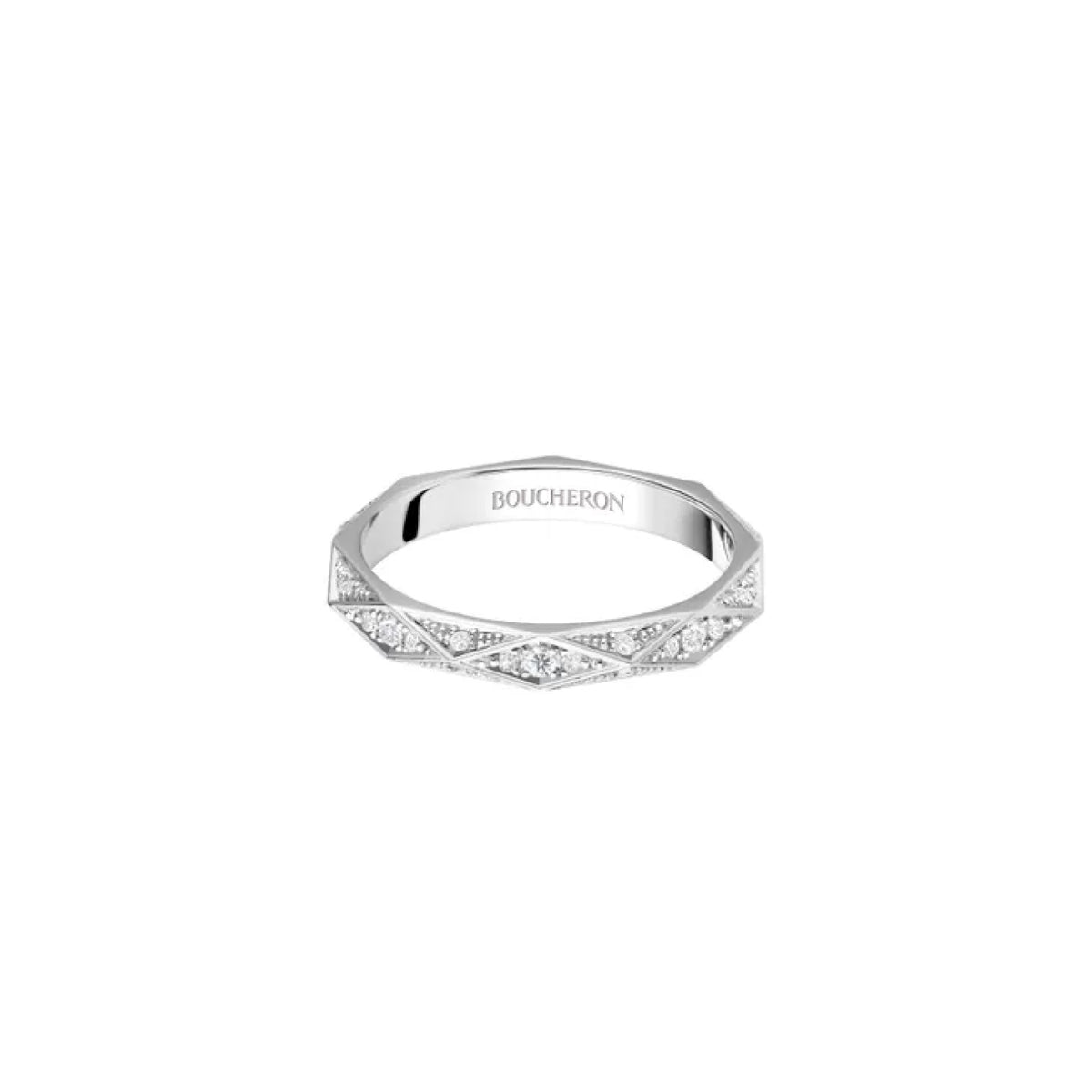 FACETTE WEDDING BAND<br><font size=1pt>ファセット リング ミディアム フルパヴェ</font>