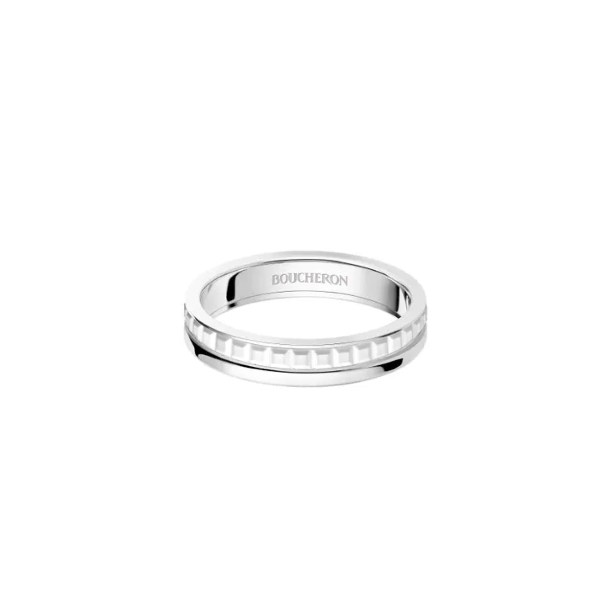 QUATRE WEDDING BAND DOUBLE WHITE EDITION<br><font size=1pt>キャトル ダブルホワイト リング ハーフ</font>