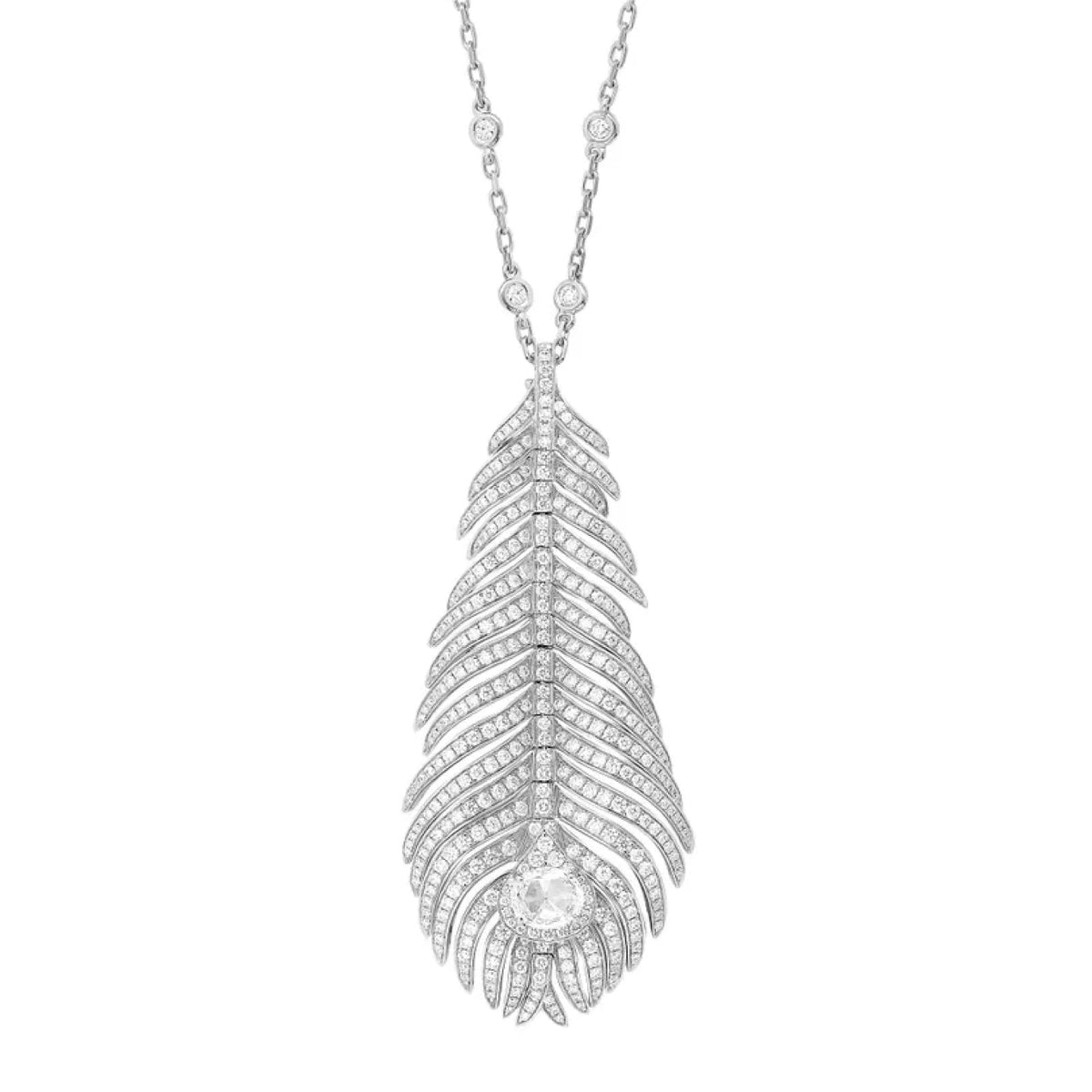 PLUME DE PAON NECKLACE<br><font size=1pt>プリュム ドゥ パオン ペンダント スモール</font>