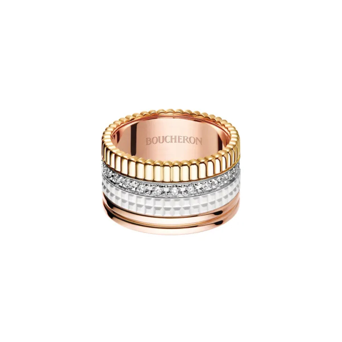 QUATRE WHITE EDITION LARGE RING WHITE EDITION<br><font size=1pt>キャトル ホワイト ダイヤモンド リング ラージ</font>