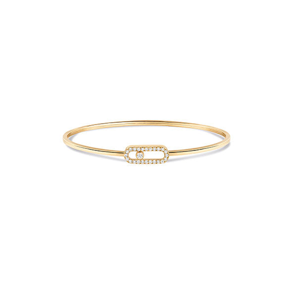 ムーヴ ウノ パヴェダイヤモンド フレックス バングル