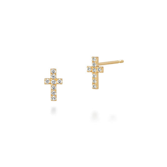 クロスパヴェ ピアス