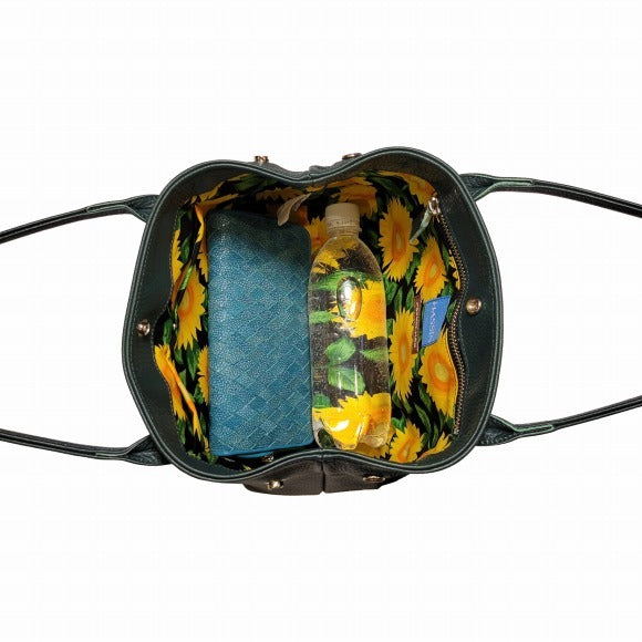 ポケットマン バッグ グリーン/サンフラワー/ヒマワリ