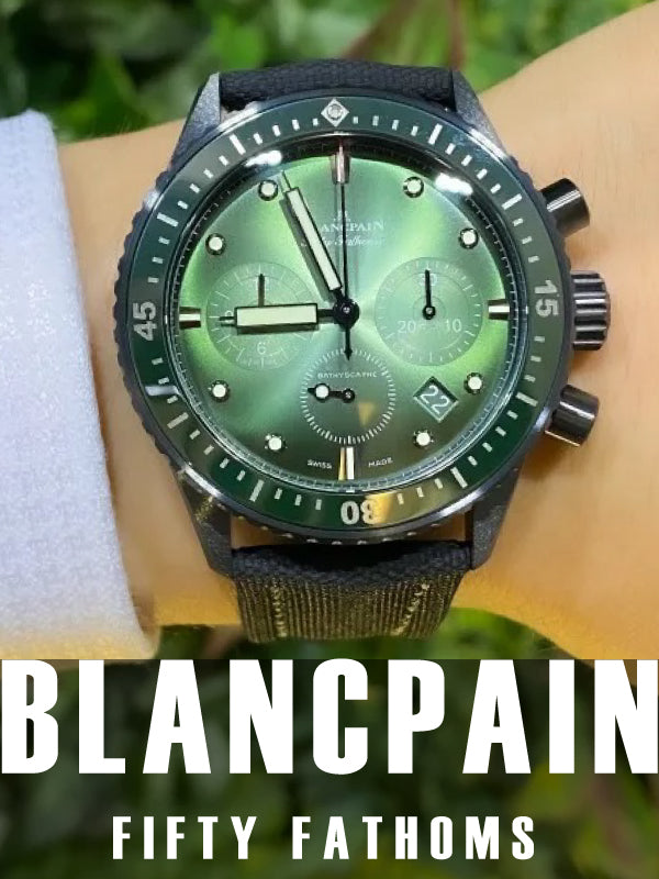 ダイバーズウォッチの原型　ブランパン　フィフティ ファゾムス バチスカーフ フライバック クロノグラフ　品番：5200-0153-B52A