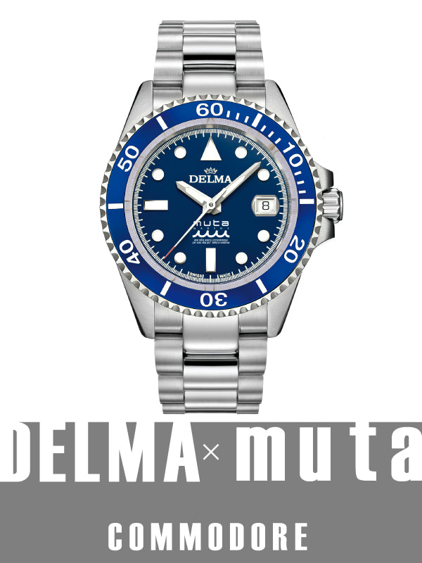 【2023新作】今年の夏はDELMA×ムータ・マリンのコラボモデルで大人に海を満喫／DELMA（デルマ）コモドール 品番:41701.690.6.041.M