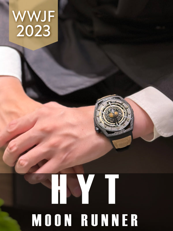 立体の月が腕元で演出する小宇宙／HYT(エイチワイティー) MOON RUNNER 品番：H02984-A