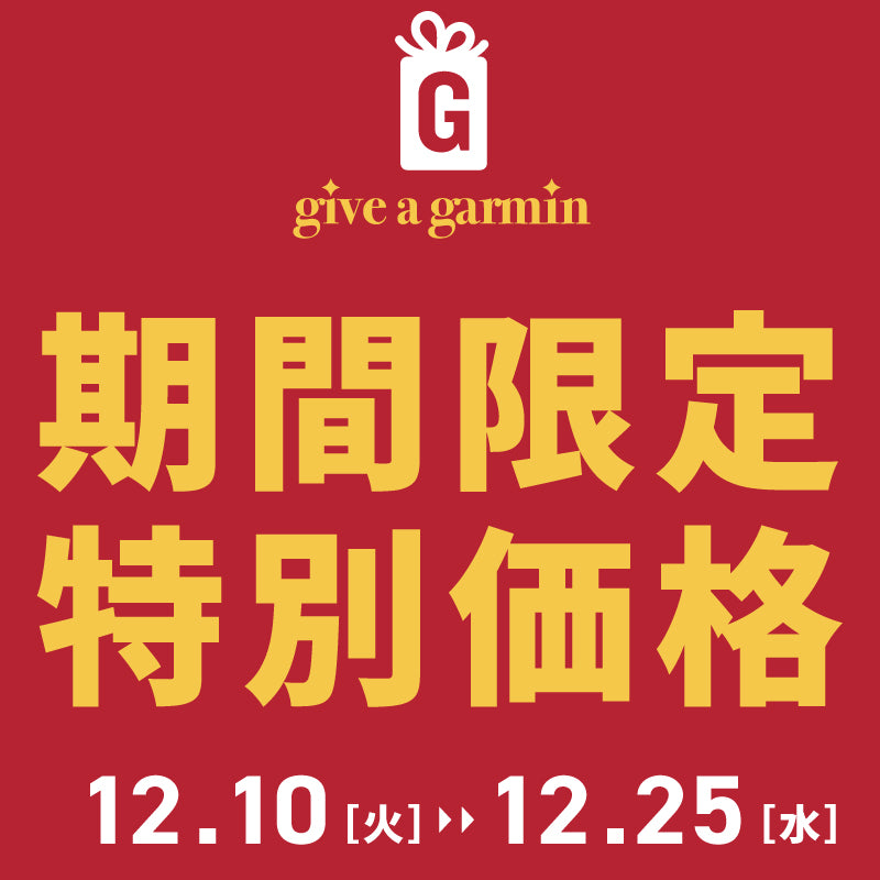 【10%オフ】ガーミン 期間限定特別価格 12/10(火)~12/25(水)